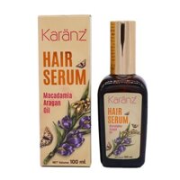 Tinh dầu dưỡng tóc mềm mượt giảm gãy rụng, giữ nếp tóc Karanz Hair serum Macadamia Argan Oil 100ml