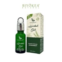 Tinh dầu giải cảm lá xông thảo dược Mix22 BIYOKEA 20ml xông hơi xông hương