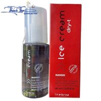 Tinh dầu giữ màu tóc nhuộm và tóc khô rối Inebrya Ice Cream Mango Fluid Star 60ml