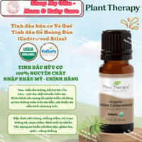 Tinh dầu Gỗ Hoàng Đàn Atlas Cedarwood Hữu Cơ Nguyên Chất Nhập Khẩu Plant Therapy - USDA Organic Kid Safe Essential Oil