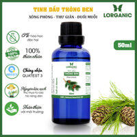 Tinh dầu gỗ thông đen Lorganic Pine black 50ml Hương thơm ấm nồng Tinh dầu thiên nhiên nguyên chất xông phòng Thư giãn tinh thần Thích hợp dùng với đèn xông và máy khuếch tán.