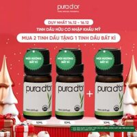 Tinh dầu Gỗ Tuyết Tùng Hỗ trợ giảm rụng tóc, hỗ trợ nang tóc phát triển hữu cơ nguyên chất PURA D’OR Therapeutic Grade Cedarwood Essential Oil 10ml