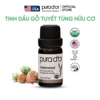 Tinh dầu Gỗ Tuyết Tùng hữu cơ nguyên chất PURA D’OR Therapeutic Grade Cedarwood Essential Oil 10ml