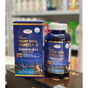 Tinh Dầu Hải Cẩu Hàn Quốc New Omega 3 Harp Seal Oil Hộp 300 Viên