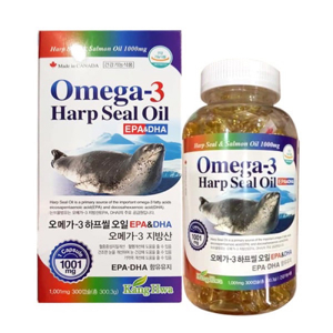 Tinh Dầu Hải Cẩu Hàn Quốc New Omega 3 Harp Seal Oil Hộp 300 Viên