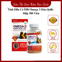 Tinh Dầu Hải Cẩu Omega 3 Hàn Quốc Hộp 300 Viên,Giúp cải thiện trí nhớ và tăng cường thị lực