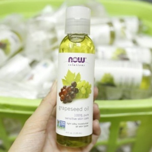 Tinh dầu hạt nho Now Grapeseed Oil 100% Pure Sensitive Skin Care 473ml