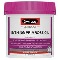 Tinh dầu Hoa anh thảo Swisse Ultiboost Evening Primrose Oil 200 viên
