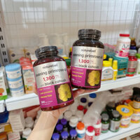 Tinh Dầu Hoa Anh Thảo NatureBell Evening Primrose Oil with Black Cohosh 1300mg Hỗ Trợ Cân Bằng Hormone 300 viên của Mỹ