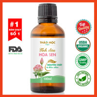 Tinh dầu Hoa Sen Thảo Mộc nguyên chất từ thiên nhiên, xông thơm phòng, thư giãn, đuổi muỗi