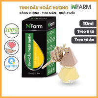 Tinh Dầu Hoắc Hương NFarm Tinh Dầu Thiên Nhiên Nguyên Chất, Dùng Với Đèn Xông Và Máy Khuếch Tán Tinh Dầu. - Lọ treo lục lăng
