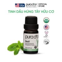 Tinh dầu Húng Quế hữu cơ nguyên chất PURA D’OR Therapeutic Grade Basil Essential Oil 10ml
