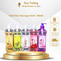 Tinh Dầu Massage Body 500ml Gừng Hoa Hông Lawender 100% Thiên Nhiên. Dùng Trong Spa Thẩm Mỹ Viện Dầu Massag.