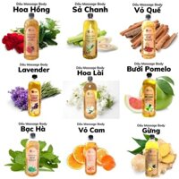 Tinh Dầu Massage Body ACENA Chai 1 Lít dùng trong Spa TMV, Dưỡng Thể, Trơn Tay, Không Kích Ứng