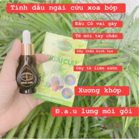 Tinh dầu ngải cứu Dạ Thả0 LIên xoa bóp cổ vài gáy