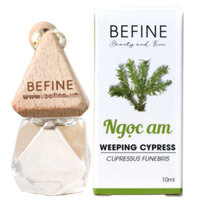 Tinh dầu Ngọc Am treo xe ô tô Befine, tự tỏa hương qua nắp gỗ và dây treo