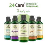 Tinh dầu nguyên chất Bạc Hà 24Care Sả chanh Quế Oải hương Bưởi Cam Hoa Lài Quýt Tràm Huế Hoa Hồng Lavender Ngọc Lan Tây Tràm Trà Sả Java Trà Xanh Gỗ Hồng Hoa Anh Đào - Ngọc lan tây Ylang - 100ml