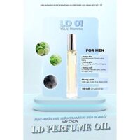 TINH DẦU NƯỚC HOA PHÁP NỮ 12ML _ LD PERFUME OIL, LD 01, LD 02 LD, 03, LD04, LD 05.