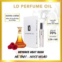 Tinh Dầu Nước Hoa Pháp [Beyoncé  heat rush] Nữ LD Perrfume OIL Dạng Xịt Mùi Hương  Nữ tính giản dị trẻ trung. LD27