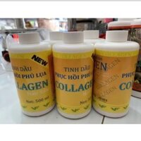 Tinh dầu phục hồi phủ lụa collagen  Dạng chai 500ml và 1000ml pha cho uốn, duỗi, nhuộm, hấp
