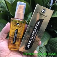 Tinh Dầu Phục Hồi Tóc Wellmate Keratin Argan Oil 60ml (Vàng)