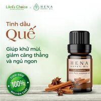 Tinh dầu Quế HENA HAPPY OIL nguyên chất từ thiên nhiên khử mùi, giảm căng thẳng - Chai 10ml - Quế Cinnamon