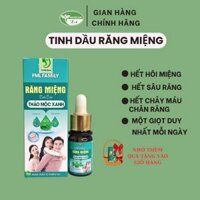 Tinh dầu răng miệng thảo mộc xanh FML FAMILY 10ml hỗ trợ sâu răng hôi miệng chảy máu chân răng hiệu quả