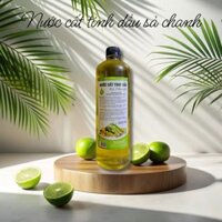 Tinh dầu sả chanh, nước cất tinh dầu sả chanh 100% organic sạch khuẩn thơm mát tự nhiên set 3 chai