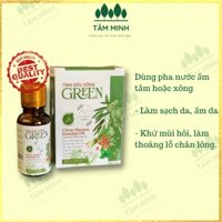 Tinh dầu thảo dược GREEN, 20ml tinh dầu thiên nhiên xông mũi họng làm ấm cơ thể cho bé phụ nữ sau sinh