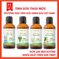 Tinh dầu thiên nhiên 100ml Sả Chanh/ Bạc Hà/ Quế/ Oải hương/ Bưởi/ Cam/ Lài/ Quýt Trầm tràm huế Gừng