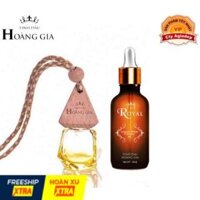 Tinh dầu thiên nhiên cao cấp Hoàng Gia (The Royal) - Bản tam giác treo oto xe hơi 8ml + chai 20ml - Nhiều mùi lựa chọn