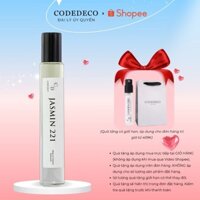 Tinh dầu thơm CODEDECO Jasmin 221 chai dạng lăn 10ml, tiết kiệm tiện lợi