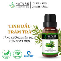 Tinh dầu thơm phòng có kiểm định Tiệm Nature Tràm trà khử mùi hôi giày, nước lau bếp, lau sàn diệt khuẩn, xông tinh dầu