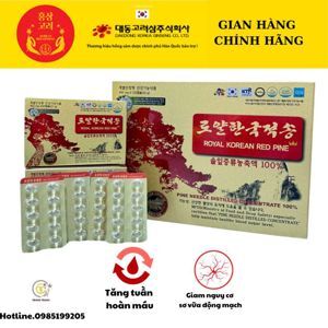 Tinh Dầu Thông Đỏ Hoàng Gia Hàn Quốc Royal Red Pine 120 Viên