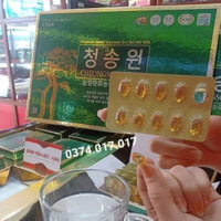 Tinh dầu thông đỏ cheongsongwon Hàn Quốc, tinh dầu, thông đỏ hộp xanh 180 viên