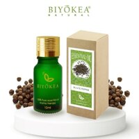 Tinh Dầu Tiêu Đen Biyokea Xông Thơm Phòng, Đuổi Muỗi, Đạt Chuẩn Quốc Tế CGMP Dung Tích 10/50/100ML