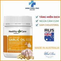 Tinh dầu tỏi Healthy Care High Strength Garlic Oil 5000mg – Hộp 150 viên- Úc