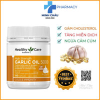 Tinh dầu tỏi Healthy Care High Strength Garlic Oil 5000mg - Hộp 150 viên.