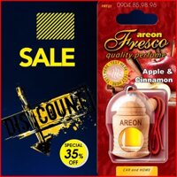 Tinh dầu treo xe ô tô hương táo & quế – Areon Fresco Apple & Cinnamon (NHẬP KHẨU BULGARIA)