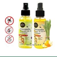 Tinh dầu xịt chống muỗi/ côn trùng Phutawan Citronella cho bé 100ml Thái Lan (Cam xả)