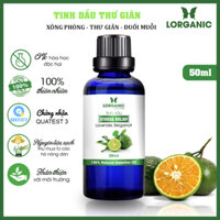 Tinh Dầu Xông Phòng Thư Giãn, Đuổi Muỗi 50ml LORGANIC Sả Chanh, Quế, Bạc Hà, Oải Hương Lavender, Tràm, Ngọc Lan Tây, Hương Thảo, Stress Relief, Sensual, Cam, Vỏ Bưởi, Bạch Đàn Chanh, Bưởi Chùm, Hoắc Hương, Long Não, Pơ Mu, Gỗ Thông - THƯ GIÃN STRESS RELIEF 50ML