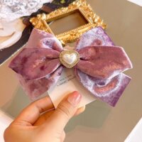 Tính Khí Nhung Nơ Lớn Trẻ Em Kẹp Bé Gái Tính Khí Thẻ Phụ Kiện Cho Bé Mũ Đội Đầu