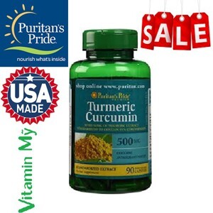 Tinh nghệ vàng Curcumin Puritan's Pride của Mỹ - 500mg, 90 viên