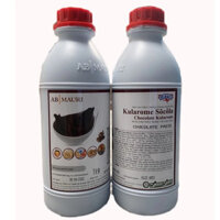Tinh Socola Tự Nhiên / Hương và màu Kularome / Mauri - Chai 1kg dùng làm bánh, kem lạnh, rau câu