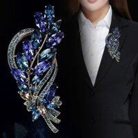 Tinh Tế Handmade Thổ Cẩm Nữ Pha Lê Hoa Thổ Cẩm Phụ Kiện Retro Khí Quyển Xòe Áo Pin Bạn Gái Birthd