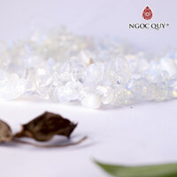 Tinh thể đá thiên nhiên - Ngọc Quý Gemstones - Opal trắng - 20cm