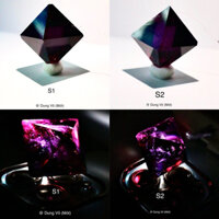 (TINH THỂ NUÔI SẴN)Phèn crom 4.5 tháng CẠNH 2.5cm Tính cm của cạnh (chiều dài tổng thể viên phèn sẽ dài hơn cm của cạnh)