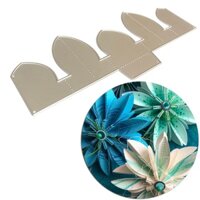 Tình Yêu * 3D Hoa Cắt Kim Loại Chết Stencil DIY Thêu Sò Album Thẻ Giấy Bản Mẫu Khuôn Dập Nổi Trang Trí