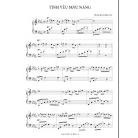 Tình yêu màu nắng - Piano Sheet