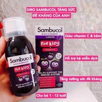 TiniMart-Siro Sambucol for kids 120ml cho trẻ 1 tuổi- 12 tuổi